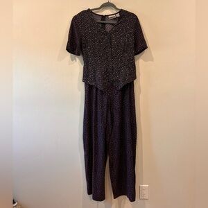 Ulterior Motives Two-Toned Floral Jumpsuit